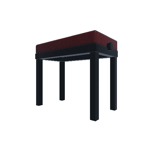 Black Piano Bench